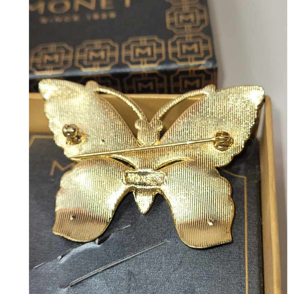 Monet Butterfly Brooch - Picture 5 of 7